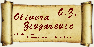 Olivera Zivgarević vizit kartica